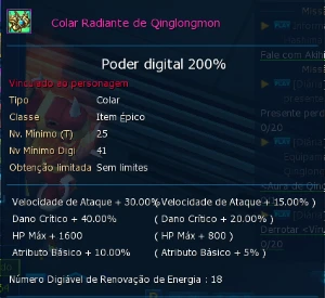 Conta Mid-Game Ladmo - Digimon Masters Online