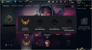 Conta smurf (platina season passada) - League of Legends LOL