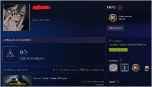 CONTA DE CSGO RARA 7 MEDALHAS ANTIGAS (ÚNICA) - Outros