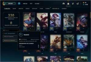 Conta unranked com 52 skins e 94 champs - League of Legends LOL