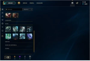 Conta League of Legends /129 Campeões/52 Chars/Platina S7 LOL