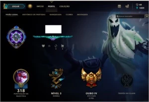 Conta League of Legends /129 Campeões/52 Chars/Platina S7 LOL