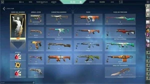 CONTA DE VALORANT VARIAS SKINS E FACAS!!