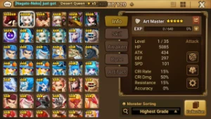 Hanwul(Light Artmaster - Summoners War