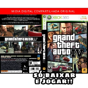 Gta 4 Xbox 360 Mídia Digital