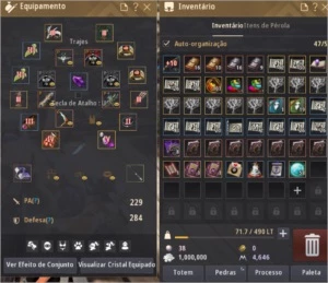 Conta BDO SA Itens TET , Trajes e muitos mais - Black Desert