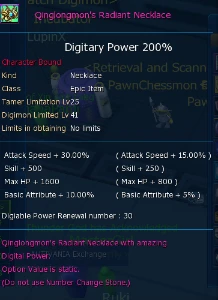 Conta Aoa Nadmo/Omegamon Com Earring Perfeito - Digimon Masters Online