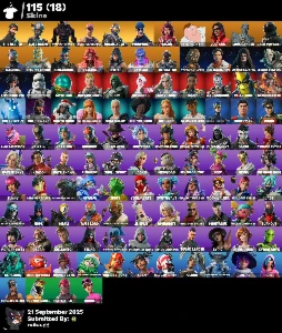 Conta Fortnite S3 Full, Stw Fundador, 115 Skins