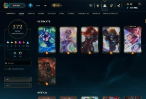 Conta Lol Platina 4 Lvl 567 372 Skin - League of Legends