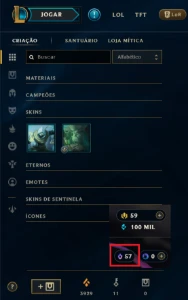 Conta Lol Platina 4 Lvl 567 372 Skin - League of Legends