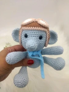 Mini Elefante Amigurumi - Artesanato e Personalizados