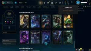 ⭐ Conta RARA LOL LVL 34 |94 Campeões|52 Skins|UNRANKED 2011 - League of Legends