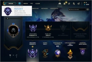 Conta diamante 4 com 1 skin e 27 champs - League of Legends LOL