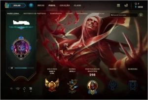 CONTA MAIN LEAGUE OF LEGENDS -GOLD V- LOL