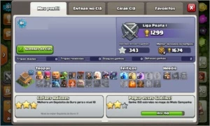 Conta de Clash Of Clans