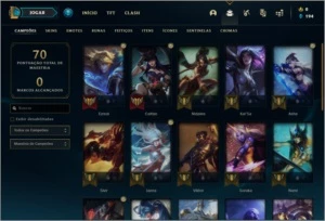 Conta platina 1 com 4 skins e 27 champs - League of Legends LOL