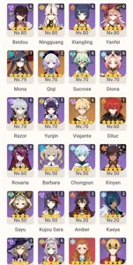 Genshin conta todos 4* + quase todos 5* + 30 tiros - Genshin Impact