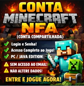 Minecraft NFA - Contas compartilhadas [Menor preço]