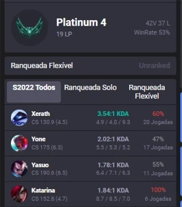 conta de lol - League of Legends