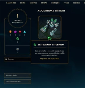 conta de lol - League of Legends