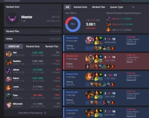 Conta LOL Mestre com Alto MMR - League of Legends
