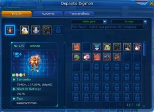 Conta Ladmo Completa Com Susano - Digimon Masters Online