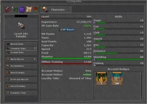 Conta [HONBRA] com um ed 152, rp 103 e um ek 88 - Tibia