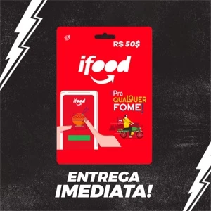 IFood Card: 50 reais - Cartão Presente Digital - Gift Cards