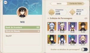 Conta Genshin Com: Ganyu, Yelan, Zhongli - Genshin Impact