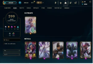 Conta antiga/ League Of Legends lvl 783 / muitas skins (303) LOL