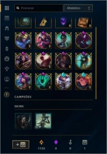 Conta gold 3 com 30 jogos mmr alto 70 skins 100 champs - League of Legends LOL