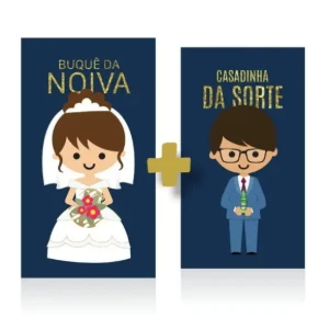 25 Noivinhas + 25 Noivinhos em Couchê