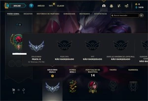 Conta prata 2  com 23 Champs e 5 Skins - League of Legends LOL