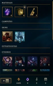 Conta League of Legends LOL