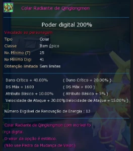 Conta Aoa Ladmo/Omega conta mid/end game ladmo server omega - Digimon Masters Online
