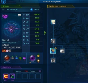 Conta Aoa Ladmo/Omega conta mid/end game ladmo server omega - Digimon Masters Online