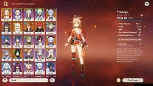 Conta Genshin Impact - Yoimiya / Ganyu / Cyno / Childe ++ 🔥