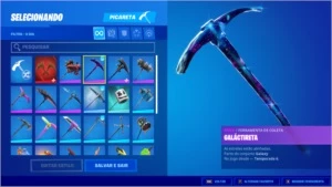 CONTA FORTNITE COM GALAXY +50 SKINS + SALVE O MUNDO