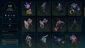 Conta de League of Legends Gold com 288 skins - League of Legends: Wild Rift LOL WR