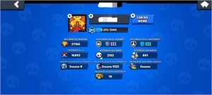 Conta Full brawl stars 37106 recorde baratinha, 16500+ 3v3