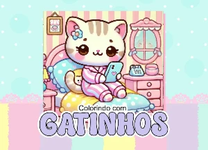 Arquivo Digital Livro de colorir Gatinhos – PDF - eBooks