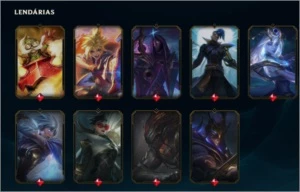 conta b2 com muitas skins daoras - League of Legends LOL