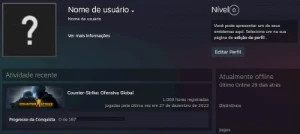 Conta Steam Csgo 1000/5000/10000 Horas - Counter Strike