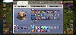 Conta CV11 (Base quase do máximo) 1000 Gemas Mudança d Nome - Clash of Clans