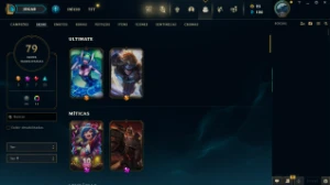 Conta LoL - 79 Skins, lvl325, 7 lendarias e 21 épicas - League of Legends