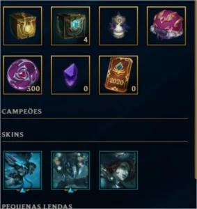 Conta platina 4 smurf 84% 25K BLUE ESSENCE SEM EMAIL - League of Legends LOL