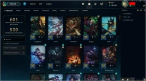 Conta League of Legends com todos campeões LOL