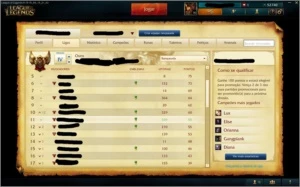 Conta LOL FULL CHAMPION E SKINS 52K IP - League of Legends