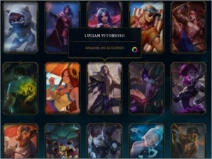 Vendo conta de lol d3 121 skins - League of Legends