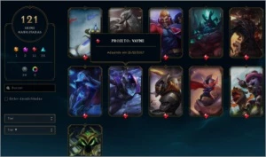 Vendo conta de lol d3 121 skins - League of Legends